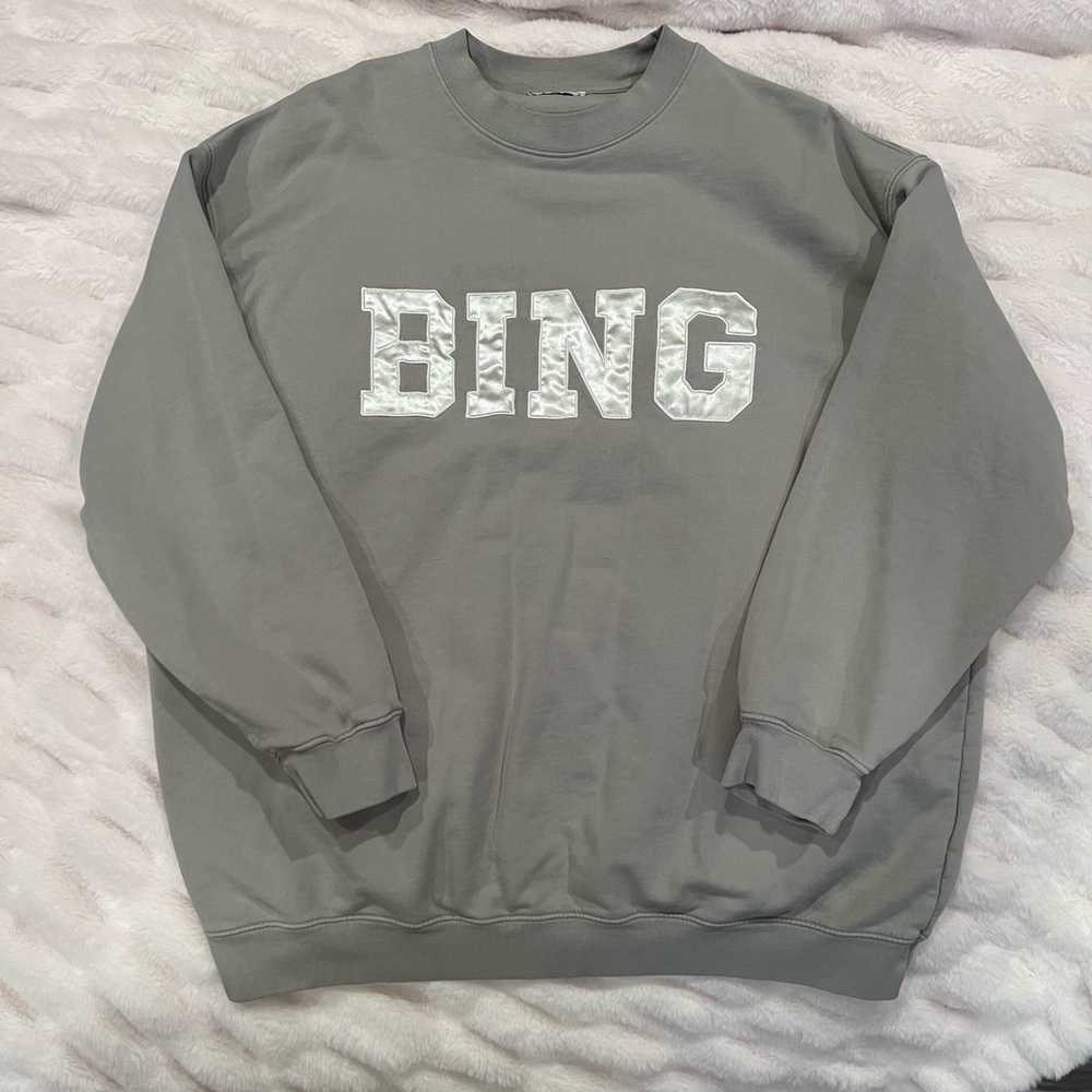 ANINE Bing Tyler satin BING sweatshirt